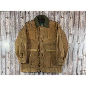 Orvis Waxed Canvas Oilcloth Hunting Jacket Coat size S Vintage 90s made Australi